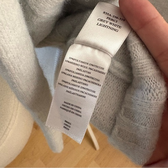 RAILS Perci Grey White Lightning Pull Over Sweater Size Small - Picture 7 of 9